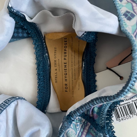 Spell and the Gypsy Dahlia Bottoms Dusty Blue small Bikini Panties New - Picture 5 of 5